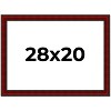 PosterPalooza | Weathered Red Picture Frame - UV Acrylic, Backing Board, Hanging Hardware Included - 2 of 4