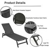 Five-Position Adjustable Aluminum Recliner Outdoor Chaise Lounge Chair - 4 of 4