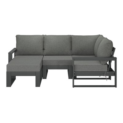 WestinTrends Montara 5-piece Outdoor Sectional Modular Patio Furniture Sofa Set