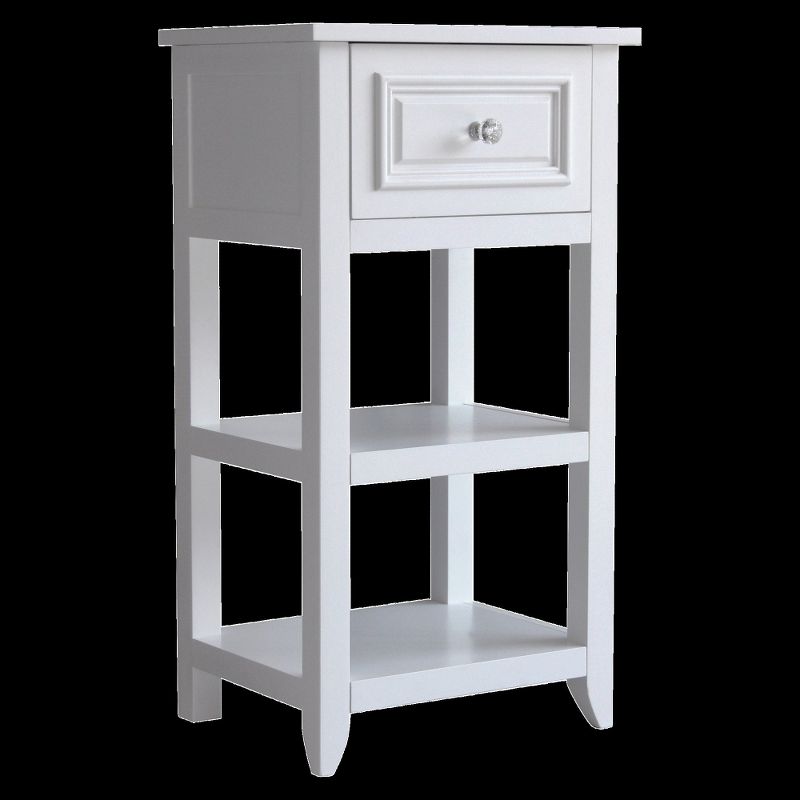 Dawson Floor Cabinet with 1 Drawer White - Elegant Home Fashions, 6 of 9
