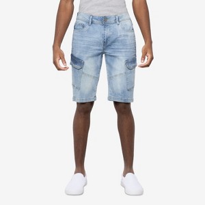X RAY Men's Denim Cargo Shorts 12 Inches Inseam - 1 of 4