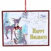 Roman 4.75 In Postcard Ornaments Reindeer Snowman Santa Claus Tree Ornament Sets - 2 of 4