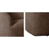 CAVINAS Polyester Barrel Swivel Accent Chair with Mid-Height Curved Back,Upholstered Swivel Living Room Chairs,Reading Chairs for Living Room - 4 of 4