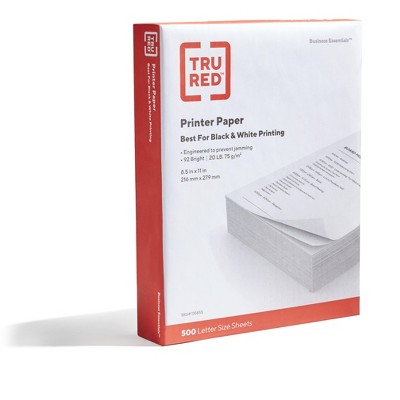 TRU RED 8.5" x 11" Copy Paper 20 lbs. 92 Brightness 500/Ream 135855