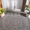 Courtyard CY8734 UV & Stain Resistant Non-Shedding Power Loomed Indoor/Outdoor Rugs - Safavieh - 2 of 4