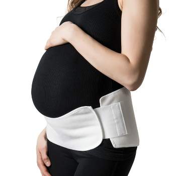 Unique Bargains Women Maternity Belly Band Pregnant Support Belly Bands  Black Beige Size M 2 Pcs Black+beige Medium : Target