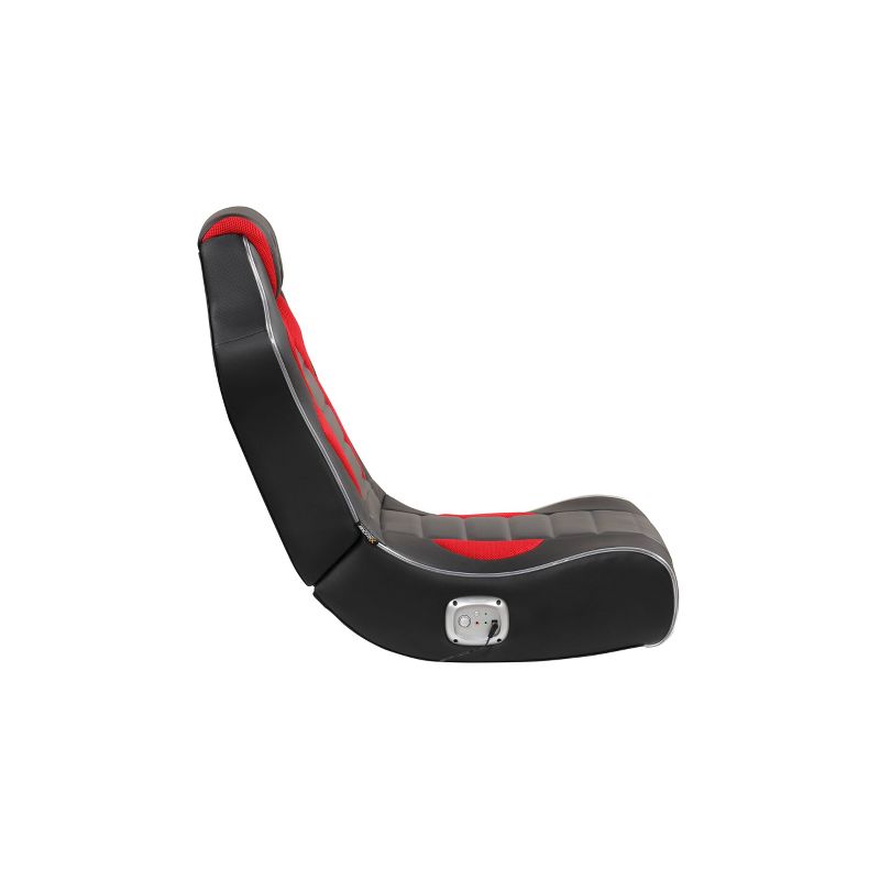 Flash Neo Fiber Floor Rocker Gaming Chair Red/Black with Speakers and LED Lights - X Rocker, 4 of 24
