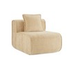 YOOCOZZ Armless Sofa Velvet - Light Camel - 3 of 4