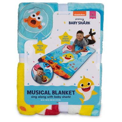 Baby Shark Brandclub Baby Shark Musical Blanket