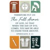 Dicksons Full Armor of God White 4 inch Paper Pocket Card Bookmark Pack of 12 - 2 of 4