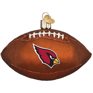 Old World Christmas Blown Glass Ornament for Christmas Tree, Arizona Cardinals Football - 1 of 4