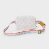 Girls' Heart Print Fanny Crossbody Bag - Cat & Jack™️ White: Adjustable Strap, Lightweight Miniature Design, Woven Polyester - 2 of 4