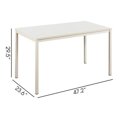 Vynxaria Harry Contemporary Wood & Metal Computer Desk in Oak - Durable & Eco-Friendly Design