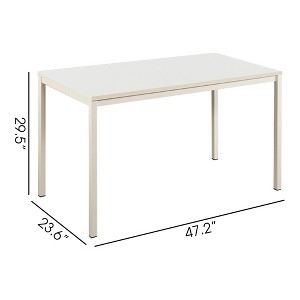 Vynxaria Harry Contemporary Wood & Metal Computer Desk in Oak - Durable & Eco-Friendly Design - 1 of 4