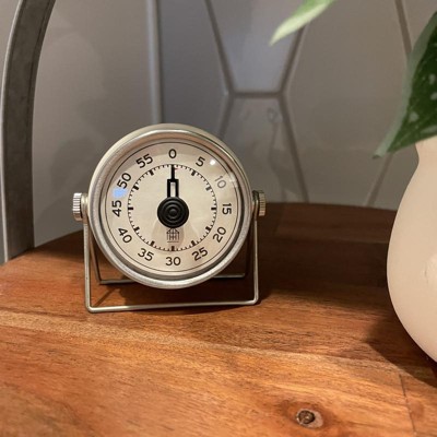 Metal Kitchen Cooking Timer Sour Cream/Silver - Hearth & Hand with Magnolia  1 ct