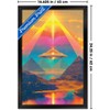 Trends International Ray Heere - UFO Pyramid 1 Framed Wall Poster Prints - 3 of 4