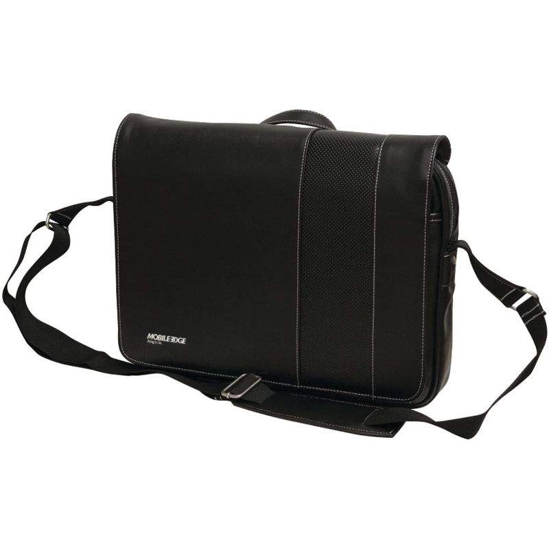 Mobile Edge Slimline Chromebook Laptop Messenger Bag 14 Inch (MEUTSMB5), Black, 1 of 7