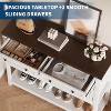 47.2inch Large Sideboard Buffet Cabinet, Farmhouse Coffee Bar Cupboard Cabinet Storage, Wood Console Table with 2 Drawers for Kitchen Dining Room - 3 of 4