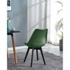 Nordlys Set of 4 Wood and Polypropylene Dining Chairs Modern Design Style Upholstery Dining Room - 2 of 4