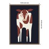 Kate & Laurel All Things Decor 18"x24" Sylvie Farm Cow Framed Canvas by Hannah Beisang Brown - 3 of 4