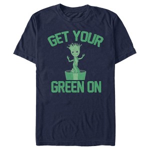 Men's Marvel Baby Groot St. Patrick's Day Get Your Green On T-Shirt - 1 of 4