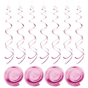 Unique Bargains Party PVC Hanging Swirls Double Strip Decorations 30 Pcs - 1 of 4