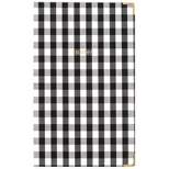 Sugar Paper Essentials 160 Sheet Ruled Journal 4.875"x7.75" Fabric Wrapped Black Gingham