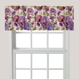 Laural Home Purple Floral Garden Window Valance - 1 of 1