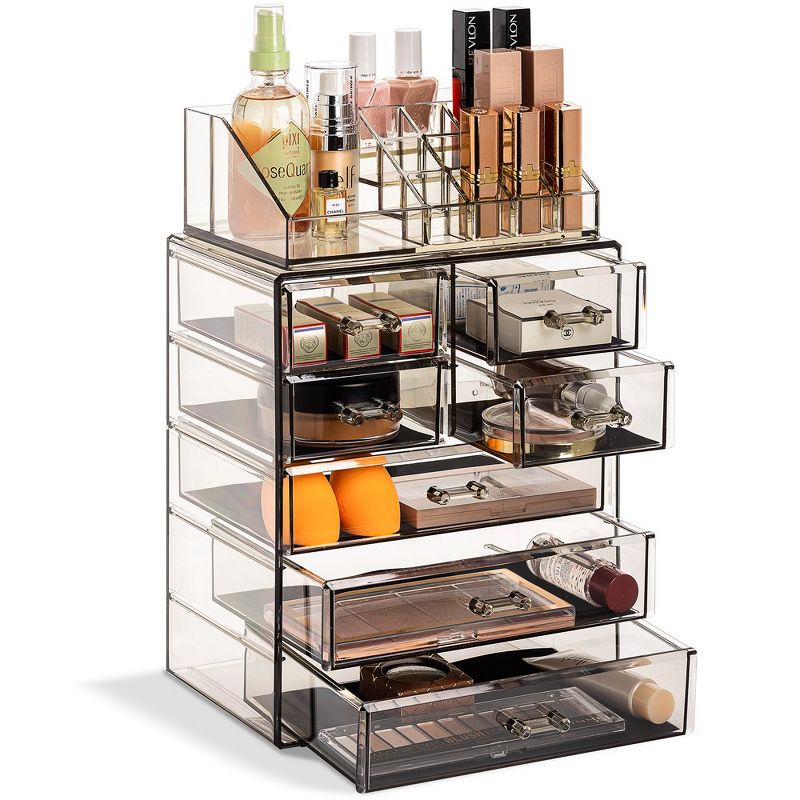 Sorbus Clear Cosmetic Makeup Organizer Case & Display - Spacious Design - Great for Dresser, Bathroom, Vanity & Countertop, 1 of 12