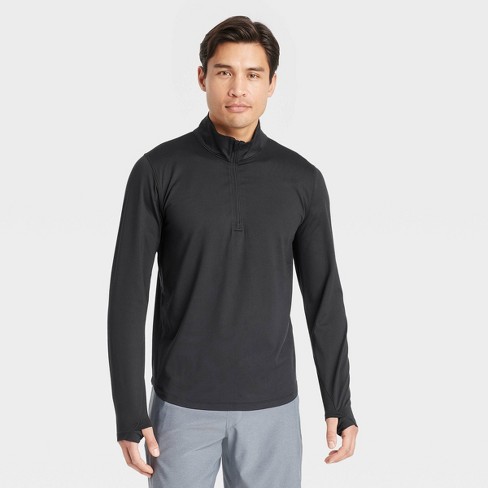 Men's Fitted Cold Mock Long Sleeve Athletic Top - All In Motion™ : Target