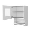 HomeRoots 20" White Accent Cabinet With Two Shelves - 3 of 3
