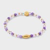 Little Words Project Go Football Stacker Beaded Bracelet - 3 of 4