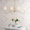 JONATHAN Y Signe 47.5" 4-Light Classic Minimalist Iron Linear LED Pendant Gold Painting: ETL Listed, Adjustable Height - 4 of 4