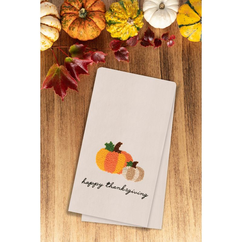 C&F Home Happy Thanksgiving French Knot Flour Sack Kitchen Towel, 2 of 5