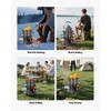 VEVOR Camping Rocket Stove, Wood Burning Portable Rocket Stove with Carrying Bag for Backpacking, SPCC Steel, Double Door, Burn Twigs, Gray - 4 of 4
