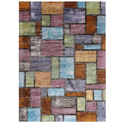 Modway Success Nyssa Abstract Geometric Mosaic 8x10 Area Rug