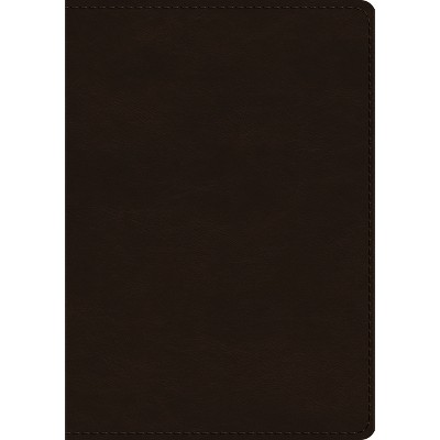 ESV Single Column Journaling Bible, Large Print (Trutone, Deep Brown) - (Leather Bound)