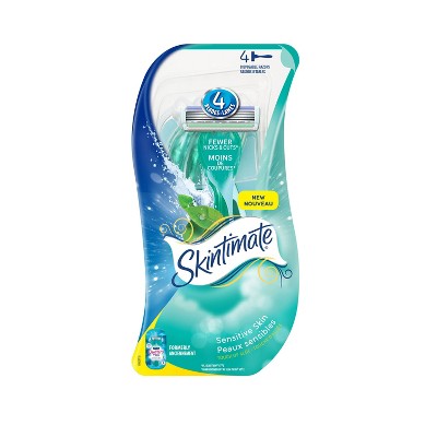 Schick Skintimate Sensitive Skin Women's Disposable Razors - 4ct