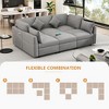 85.4" U-Shaped Modular Sectional Sofa Bed with Ottoman & USB - 4 of 4