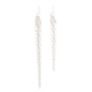 Swirled Glass Icicle Ornament (Set of 12) - 1 of 2