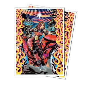 Ultra Pro: Magic The Gathering: Aetherdrift: 105ct Apex Deck Protector Sleeves Variant Art Planeswalker: Chandra Spark Hunter - 1 of 3