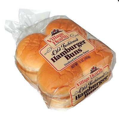 Village Hearth Hamburger Buns - 15oz/8ct