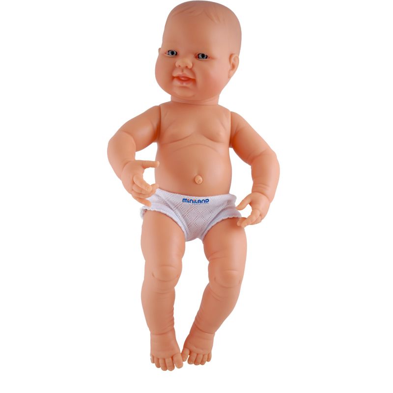 Miniland Educational Anatomically Correct Newborn Doll, 15-3/4", Girl, Blue Eyes, 1 of 2