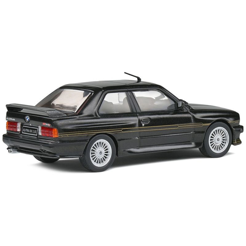 1989 BMW E30 M3 Alpina B6 3.5S Diamond Black Metallic 1/43 Diecast Model Car by Solido, 3 of 6