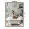 Amanti Art Giraffe Bubble Bliss by Niky Rahner Framed Canvas Wall Art - 3 of 4