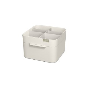 Joseph Joseph Viva Cosmetic and Toiletry Organizer with Drawer: Off-White ABS Bathroom Tray, Spot Clean, 7.68"x7.28"x4.72" - 1 of 4