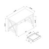 Anybear Home Office Desk with Two Drawers - 4 of 4