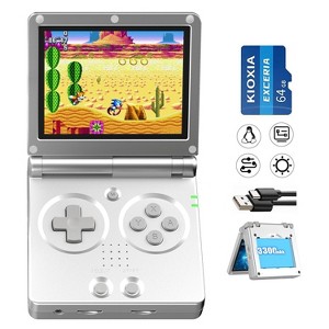 Anbernic RG35XXSP Flip Portable Retro Handheld Game Console, 3.5 Inch IPS Screen Linux System with 128G TF Card  5G WiFi Bluetooth HDMI - 1 of 4
