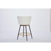 DOMETOUR Velvet Bar Stools Set of 2 Counter Height Swivel Upholstered Barstools with Backs and Metal Legs - image 4 of 4