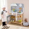 Infans Wooden Kid's Play Kitchen Set Pretend Chef Cooking Toy w/ Cookware Accessories - 3 of 4